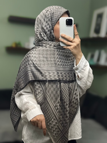روسری ابریشم کشمیر ترک A80