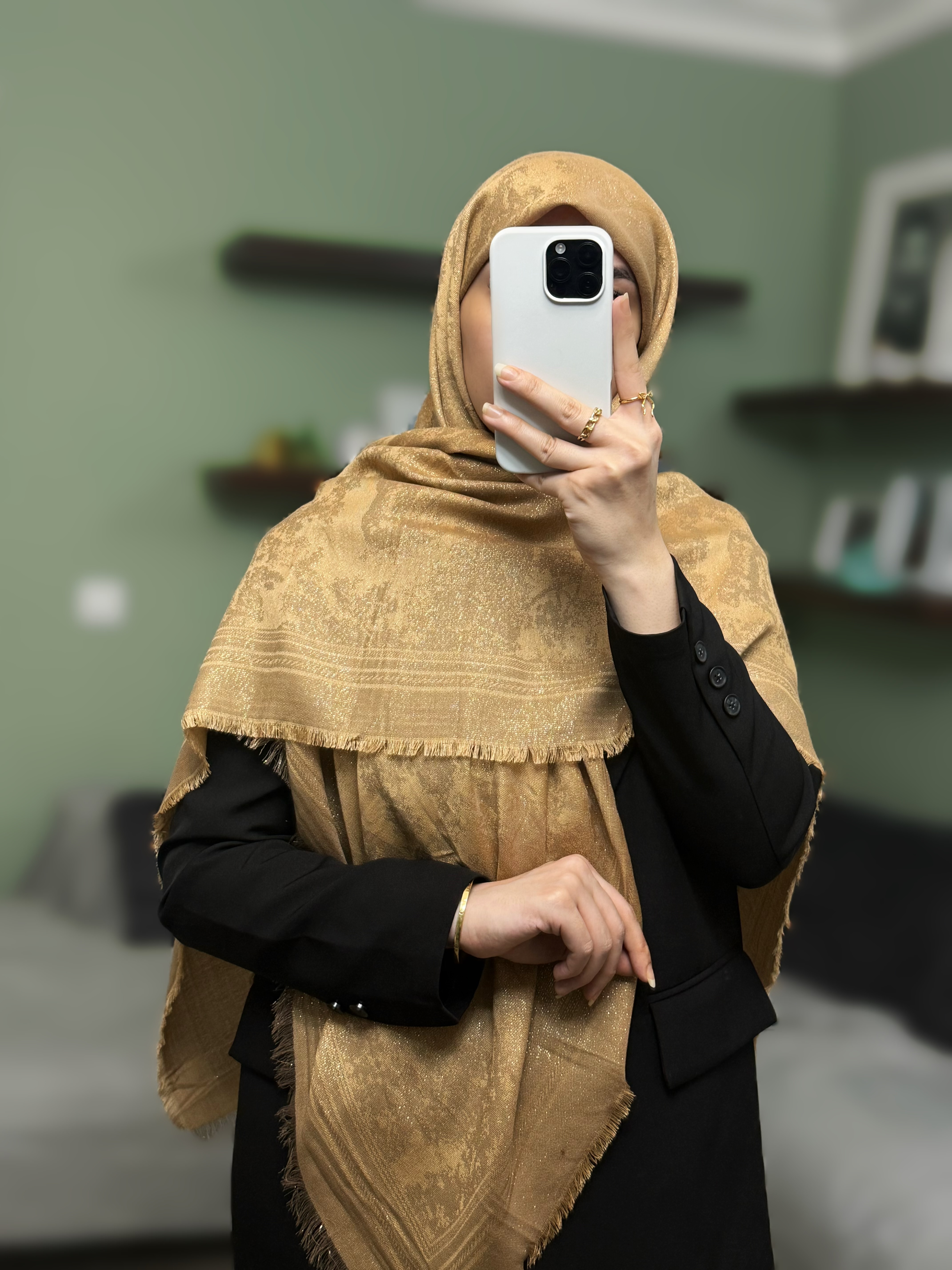 روسری کشمیر لمه وارداتی طرح جنگل