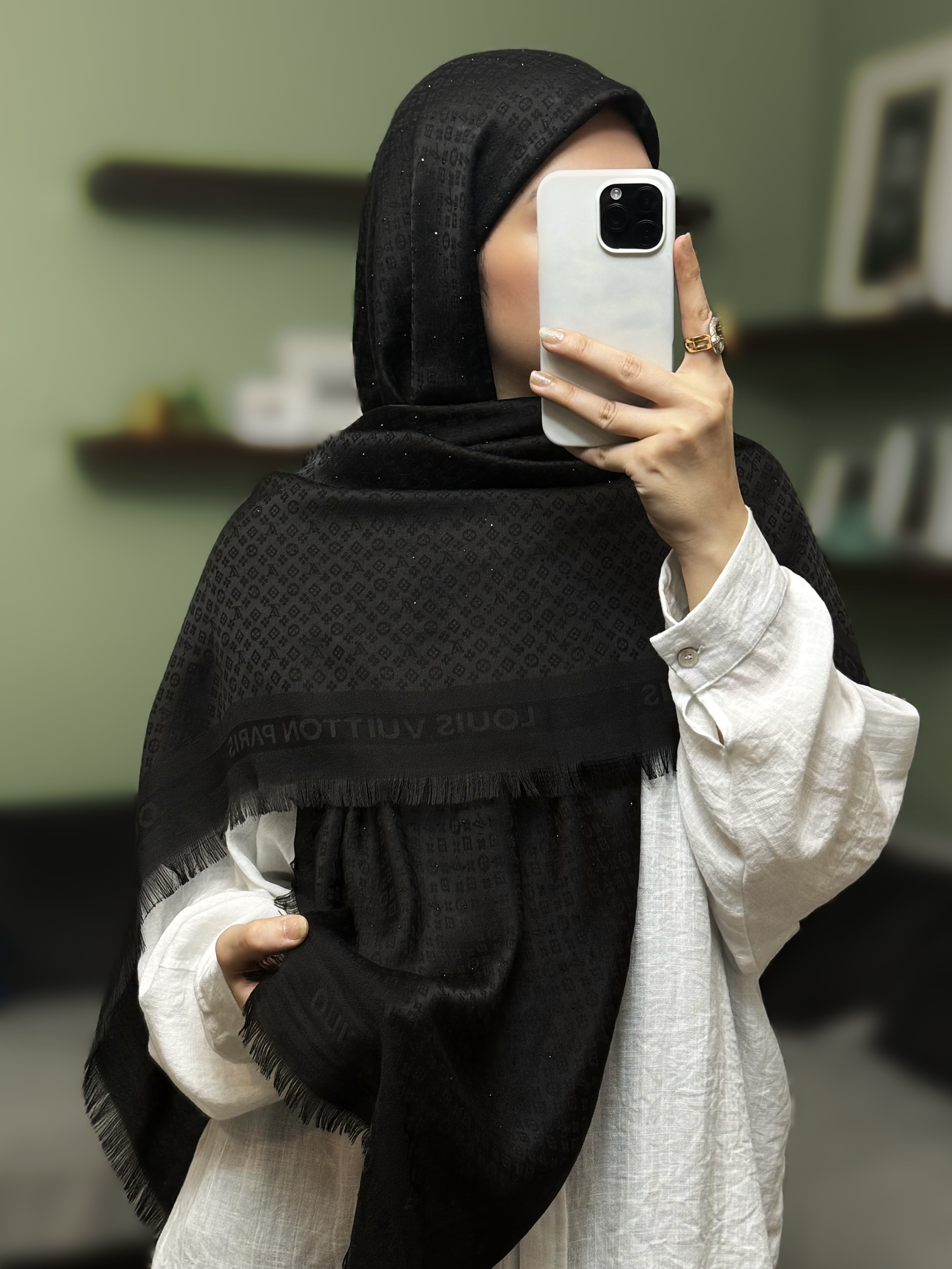 روسری ژاکارد وارداتی نگیندار دورو برند ال وی
